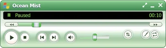 the same compact player in green